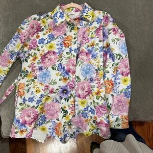 Olivaceous Floral Jumpsuit in Multicolor